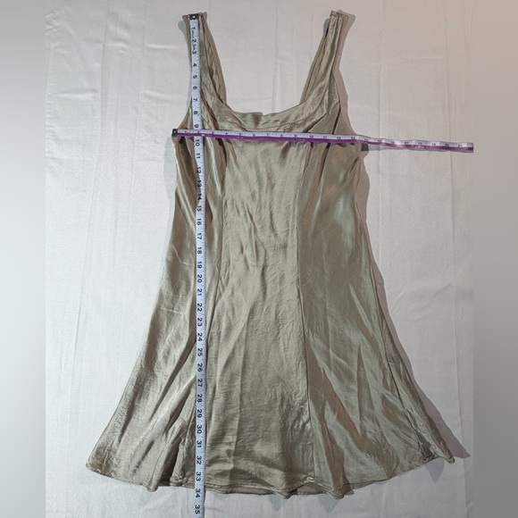 Vintage Victoria's Secret Gold Silk Satin Chemise Slip Dress Sz M Y2K 90s VS - Picture 4 of 5